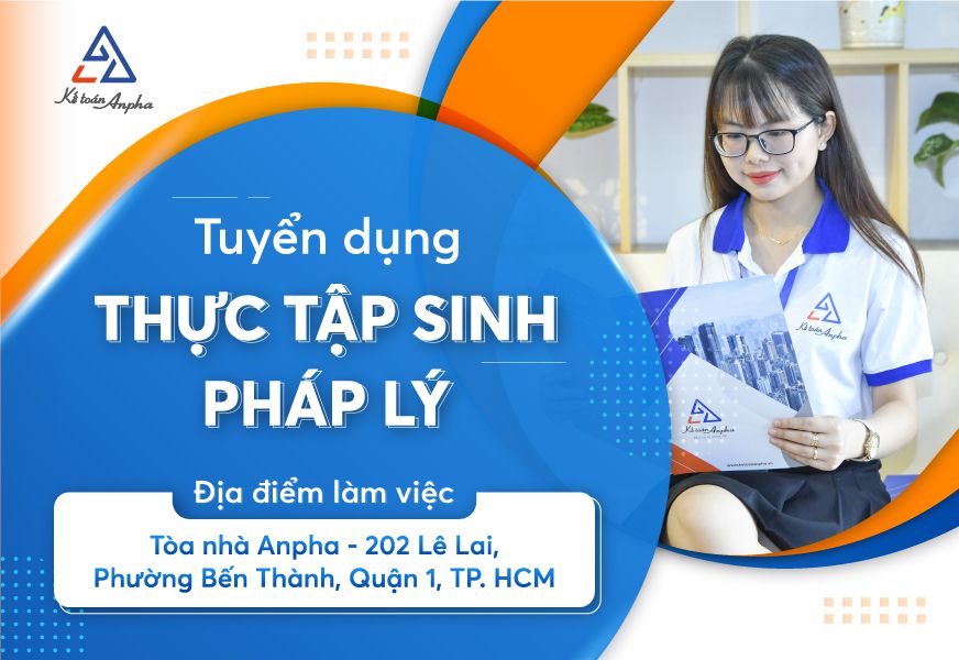 Tuyển dụng thực tập sinh Pháp lý Part time, Full time TP. HCM